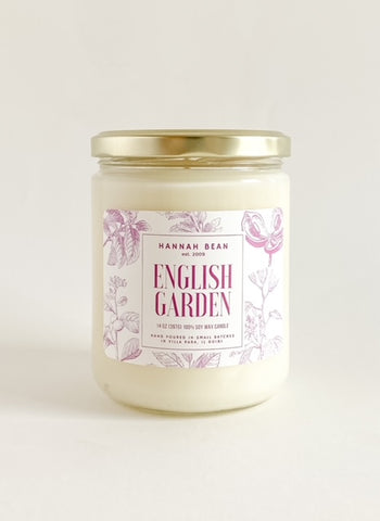 English Garden 14 oz 100% Soy Wax Candle